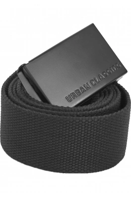 Long Canvas Belt black
