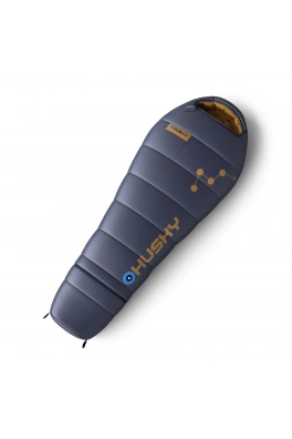 Syntetyczny trzysezonowy śpiwór dziecięcy Kids Magic blue/mustard