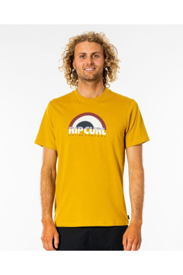 Tričko Rip Curl SURF REVIVAL DECAL TEE  Mustard