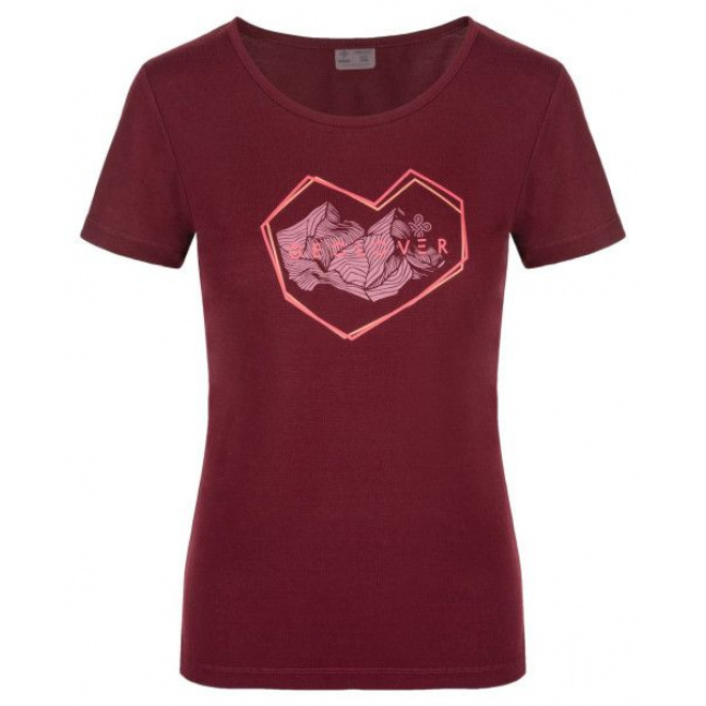 Damska koszulka outdoorowa Kilpi GAROVE-W ciemnoczerwona