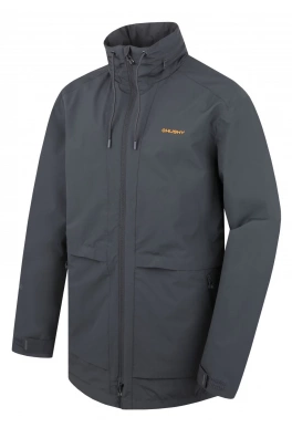 Męski płaszcz typu hardshell HUSKY Nevr M dk. szary