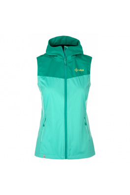 Damska kamizelka softshell Kilpi CORTINA-W turkusowa