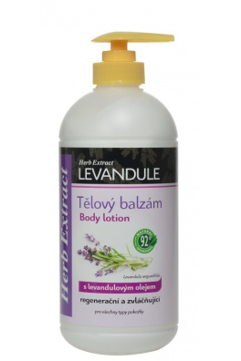 VIVACO Tělový balzám s levandulovým olejem HERB EXTRACT 500 ml
