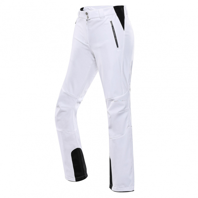 Dámské softshellové lyžařské kalhoty ALPINE PRO HADEMA white