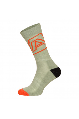 Ponožky z merino vlny ALPINE PRO PHALTE aspen green varianta pa