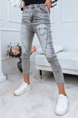 Spodnie damskie ERA jeansowe szare Dstreet UY1150