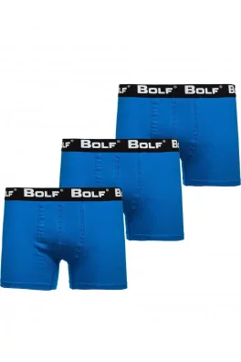 Stylowe bokserki męskie Denley 0953- 3 pack - niebieskie,