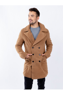 Pánský kabát GLANO - béžový