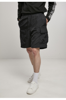 Nylon Cargo Shorts black
