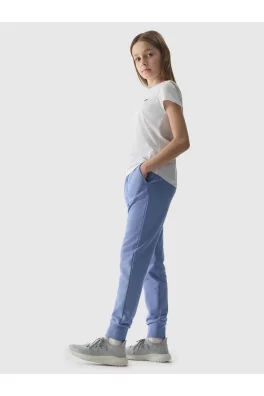 Dívčí tepláky typu jogger 4F - denim
