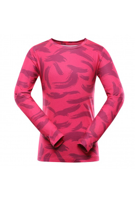Dětské rychleschnoucí triko ALPINE PRO AMADO pink glo varianta pb