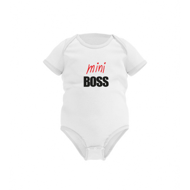 Dětské triko Mini Boss Happy Glano - bílá