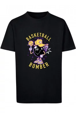 Kids Basketball Bomber Tee black