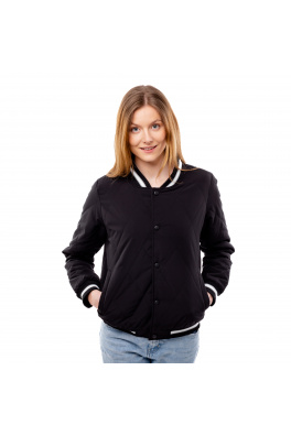 Dámská prošívaná bomber bunda GLANO - černá