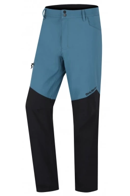 Męskie spodnie softshellowe Kavia M turkusowe/czarne