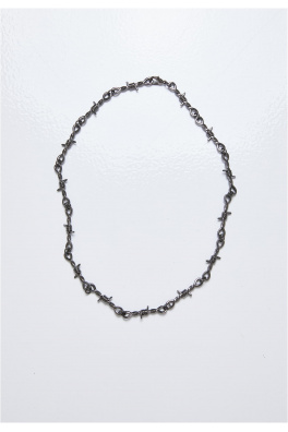 Barbed Wire Necklace gunmetal