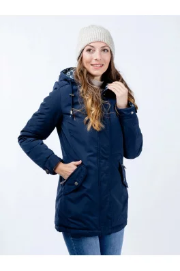 Dámská oboustranná parka GLANO - tmavě modrá