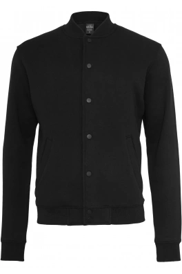 2-tone College Sweatjacket blk/blk