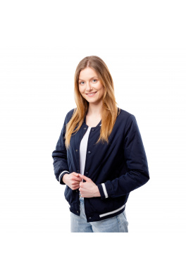 Dámská prošívaná bomber bunda GLANO - tmavě modrá