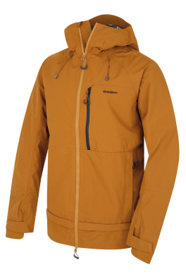 Męska kurtka hardshell HUSKY Nanook M ciemna. Musztarda