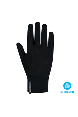 Rękawiczki z merynosów unisex HUSKY Merglov czarne