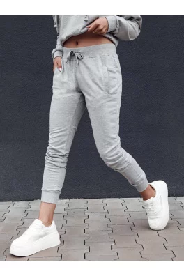 Spodnie dresowe damskie RELAX MODE jasnoszare Dstreet UY2137
