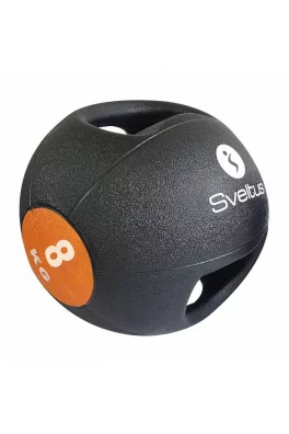 Ergonomicky tvarovaný Medicinbal Sveltus 8kg double grip