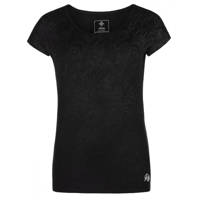 Damska bawełniana koszulka Christie-w czarna - Kilpi
