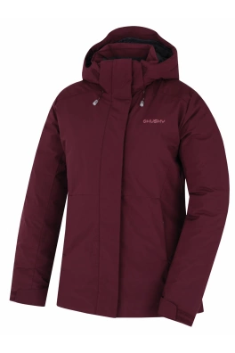 Dámská hardshellová bunda Husky Nurme L dark bordo