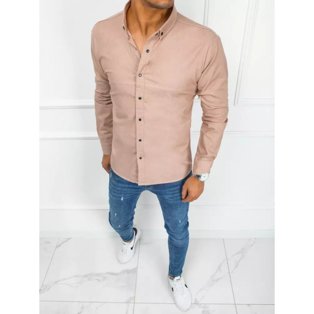 Koszula męska elegancka różowa Dstreet DX2367