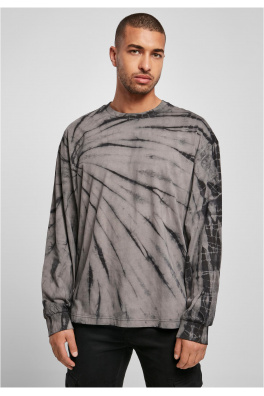 Boxy Tye Dye LS black/asphalt