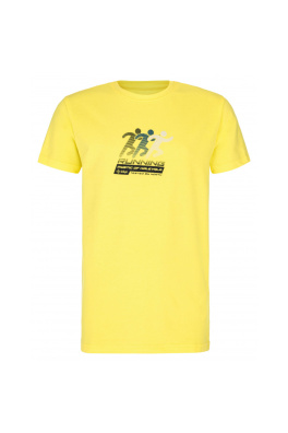 Bawełniana koszulka chłopięca Lami-jb żółta - Kilpi