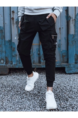 Spodnie męskie cargo czarne Dstreet UX4300