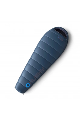 Syntetyczny trzysezonowy przedłużony śpiwór Husky LONG niebieski