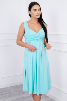 Dress with wide straps mint