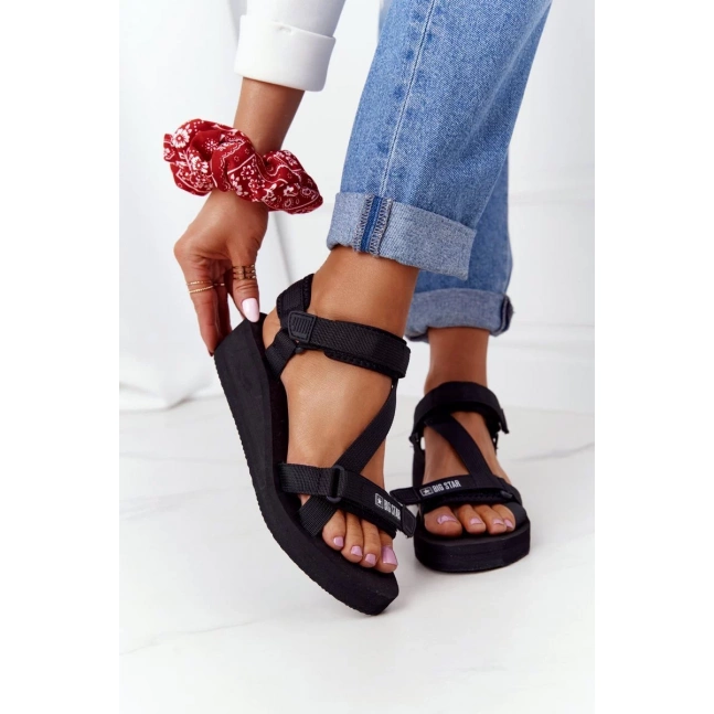 Dámské sportovní sandály Big Star - černé Dámské sportovní sandály Big Star - černé