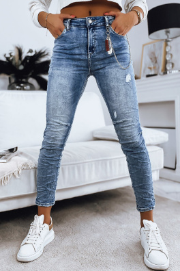 Spodnie damskie jeansowe DORITA niebieskie Dstreet UY1340