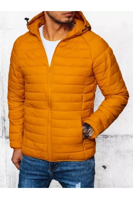 Kurtka męska przejściowa pikowana żółta Dstreet TX4409 Kurtka męska przejściowa pikowana żółta Dstreet TX4409