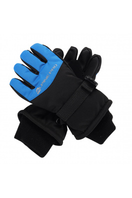 Dětské rukavice s membránou ptx ALPINE PRO LORDO electric blue lemonade