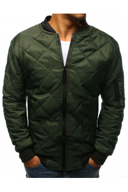 Kurtka męska pikowana bomber jacket zielona TX2216