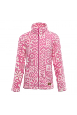 Dětská fleecová mikina ALPINE PRO EFLINO fuchsia fedora varianta pa