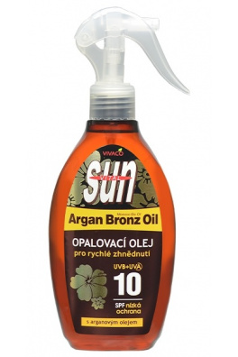 VIVACO Opalovací olej s BIO arganovým olejem SPF 10 SUN VITAL 200 ml