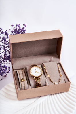 Zestaw Zegarek I Biżuteria GG Luxe Złoty