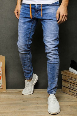 Spodnie jeansowe męskie niebieskie UX2481