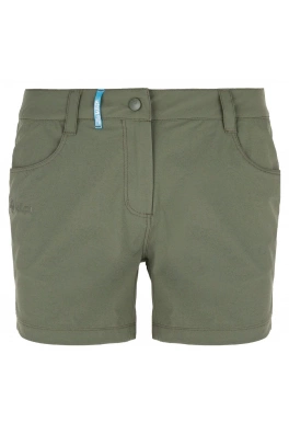 Lekkie damskie spodenki outdoorowe Kilpi BREE-W KHAKI