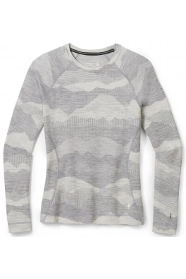 Smartwool W CLASSIC THERMAL MERINO BL PATTERN CB light gray mountain scape