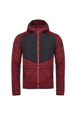 Męski sweter outdoorowy LOAP GAEFRED czerwono/czarny
