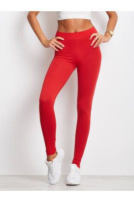 Czerwone legginsy Basic