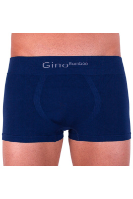 Pánské boxerky Gino bezešvé bambusové modré (53004)