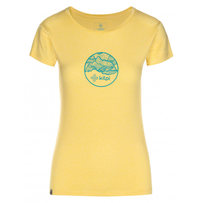 Lekka koszulka damska Guilin-w żółta - Kilpi
